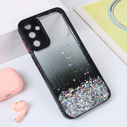 Futrola Frame Glitter za Samsung A156 Galaxy A15 5G crna.