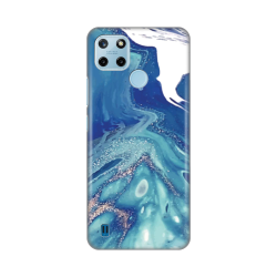 Silikonska futrola print za Realme C21Y/C25Y Blue Marble.