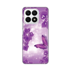 Silikonska futrola print za Huawei Honor X8a Butterfly And Flowers.