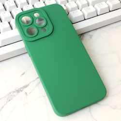 Futrola Silikon Pro Camera za iPhone 15 Pro Max 6.7 tamno zelena.