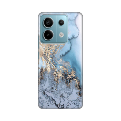 Silikonska futrola print za Xiaomi Redmi Note 13 Pro 5G Blue Gold Marble.
