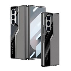 Futrola LEATHER STYLE za Samsung Galaxy Z Fold 6 5G siva (GKK case) (MS).