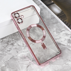 Futrola Magsafe Lux za Samsung A065F Galaxy A06 roze.