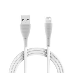 USB data kabl Moxom CC-63 FAST za Iphone lightning 1m beli (MS).