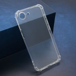 Silikonska futrola CRASHPROOF za iPhone 16e providna (MS).