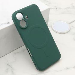 Futrola VELVET TOUCH MagSafe za iPhone 16 (6.1) tamno zelena (MS).