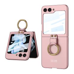 Futrola SMOOTH RING za Samsung F741B Galaxy Z Flip 6 5G roze (GKK case) (MS).