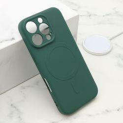 Futrola VELVET TOUCH MagSafe za iPhone 16 Pro (6.3) tamno zelena (MS).