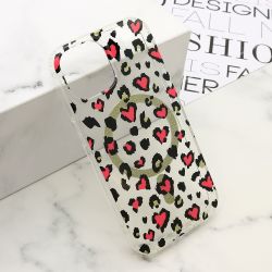 Futrola LEOPARD MagSafe za iPhone 15 roze (MS).