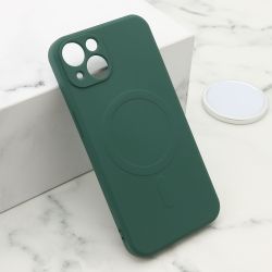Futrola VELVET TOUCH MagSafe za iPhone 13 (6.1) tamno zelena (MS).