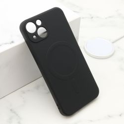 Futrola VELVET TOUCH MagSafe za iPhone 13 (6.1) crna (MS).