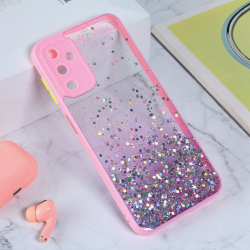 Futrola Frame Glitter za Samsung A145R/A146B Galaxy A14 4G/5G roze.