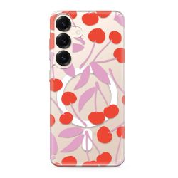 Futrola silikonska print MagSafe za Samsung S931 Galaxy S25 5G cherry (MS).