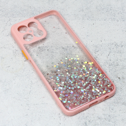 Futrola Frame Glitter za Huawei Honor X8 roze.