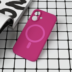 Futrola Magsafe Pure color za iPhone 16 6.1 tamno pink.