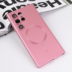Futrola Magsafe Chrome za Samsung S928B Galaxy S24 Ultra roze.
