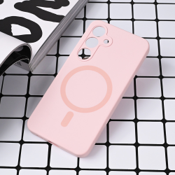Futrola Magsafe Pure color za Samsung S921B Galaxy S24 roze.