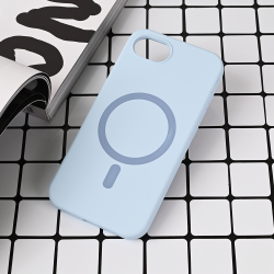 Futrola Magsafe Pure color za iPhone 16e svetlo plava.