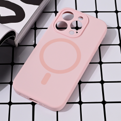 Futrola Magsafe Pure color za iPhone 15 Pro 6.1 roze.
