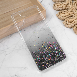 Silikonska futrola Glitter za Samsung A065F Galaxy A06 5G crna.