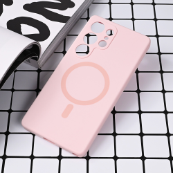Futrola Magsafe Pure color za Samsung S938 Galaxy S25 Ultra roze.