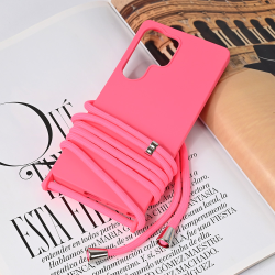 Futrola Crossbody za Samsung S938 Galaxy S25 Ultra pink.