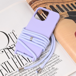 Futrola Crossbody za iPhone 13 Pro ljubicasta.
