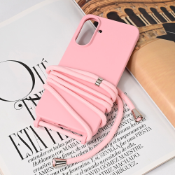 Futrola Crossbody za Samsung A566 Galaxy A56 roze.