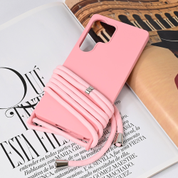 Futrola Crossbody za Samsung S938 Galaxy S25 Ultra roze.