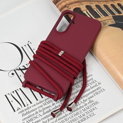 Futrola Crossbody za Samsung A566 Galaxy A56 bordo.
