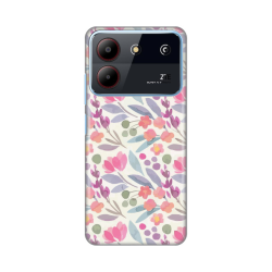Silikonska futrola print za ZTE Blade A54 Watercolor Flowers.