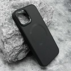 Futrola CARBON MagSafe za iPhone 12/12 Pro (6.1) crna (big camera) (MS).