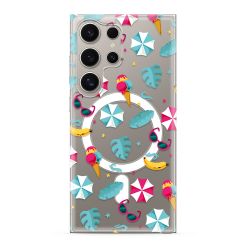 Futrola silikonska print MagSafe za Samsung S928 Galaxy S24 Ultra 5G beach (MS).