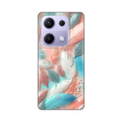 Silikonska futrola print za Xiaomi Redmi Note 14S Pastel Feathers.