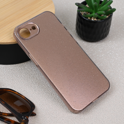 Futrola Sparkle Dust za iPhone 16e roze zlatna.