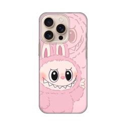 Silikonska futrola print za iPhone 16 Pro La Bubu Pink.