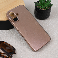 Futrola Sparkle Dust za iPhone 16 6.1 roze zlatna.