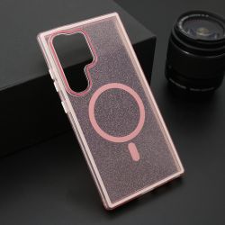 Futrola CRYSTAL MagSafe za Samsung S928 Galaxy S24 Ultra 5G roze (MS).