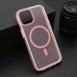 Futrola CRYSTAL MagSafe za iPhone 14 (6.1) roze (MS).