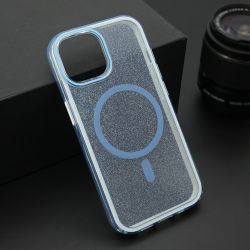 Futrola CRYSTAL MagSafe za iPhone 15 plava (MS).