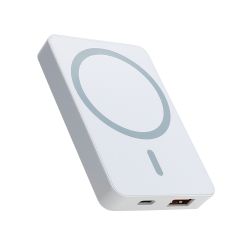 Power Bank baterija MagSafe 22.5W/15W 5000 mAh beli (MS).