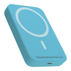 Power Bank baterija MagSafe 15W 5000 mAh svetlo plavi (MS).