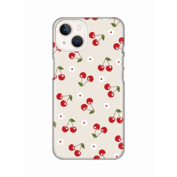 Silikonska futrola print za iPhone 13 Cherry and Flowers.