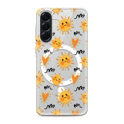 Futrola silikonska print MagSafe za Samsung A566 Galaxy A56 5G sun (MS).