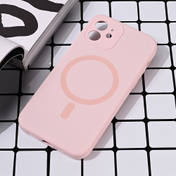 Futrola Magsafe Pure color za iPhone 12 6.1 roze.