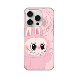 Silikonska futrola print za iPhone 15 Pro 6.1 La Bubu Pink.