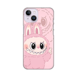 Silikonska futrola print za iPhone 14 La Bubu Pink.