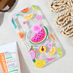 Futrola print Magsafe za Samsung S921B Galaxy S24 Summer Fruits.