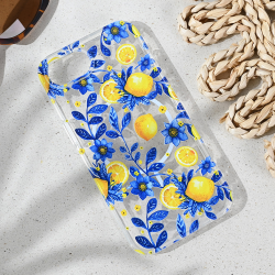 Futrola print Magsafe za iPhone 16e Mediteran Lemon.