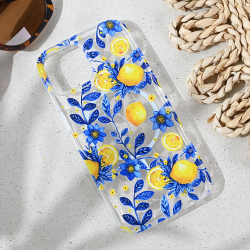 Futrola print Magsafe za iPhone 13/14 6.1 Mediteran Lemon.